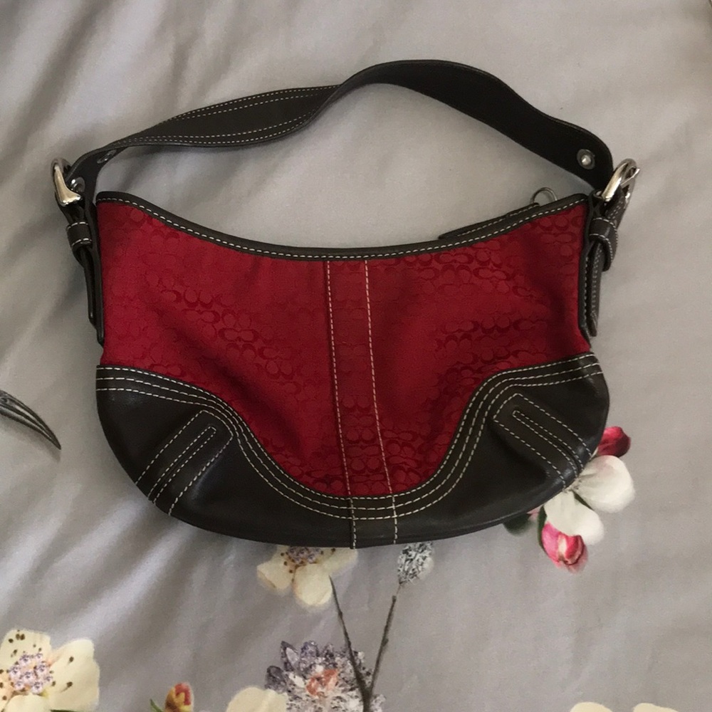 Vintage Coach mini Hobo